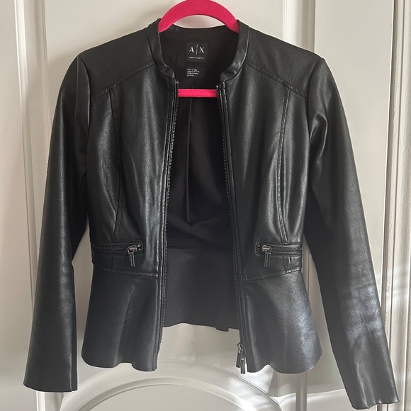 Armani Exchange | Faux Leather Jacket - Picture 1 of 7